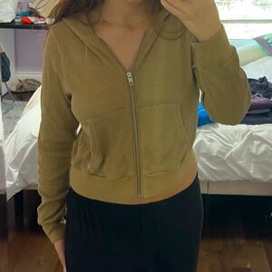 TNA Waffle Zip Hoodie Limited Edition Beige